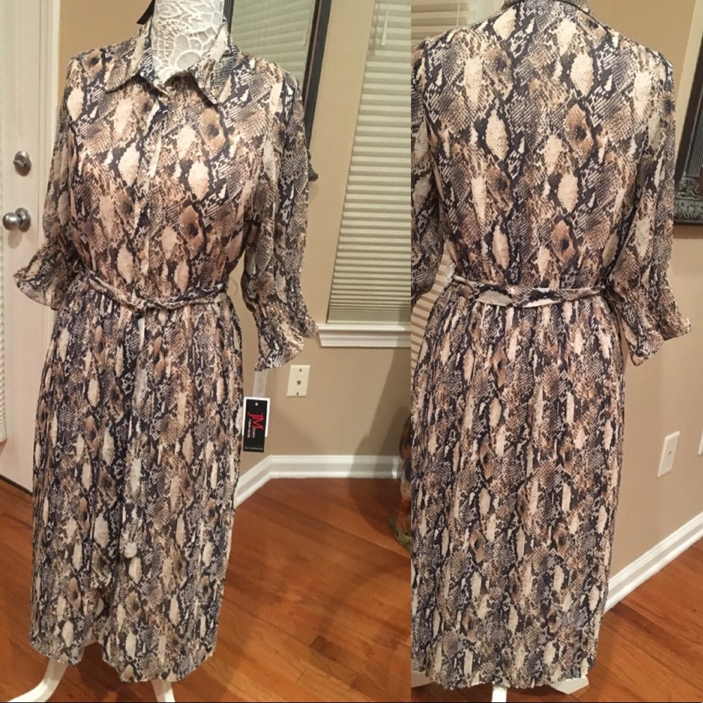 JM Studio by John Meyer snakeskin dress.